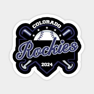 Rockies Baseball Magnet