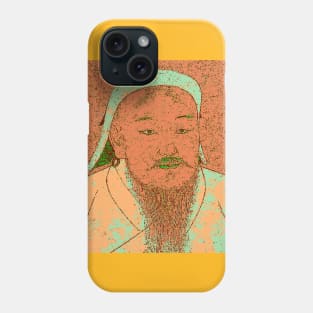 Genghis Khan Portrait Phone Case