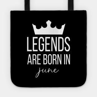 Legends Are Born In June, June Birthday Shirt, Birthday Gift, Gift For Taurus and Cancer Legends, Gift For June Born, Unisex Shirts Tote