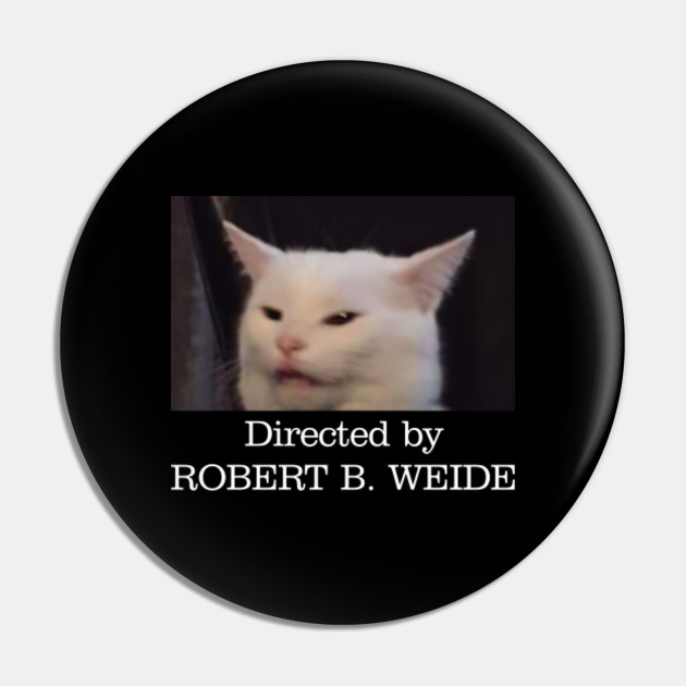 Confused Cat Meme Woman And Robert Xmas Gift Pin Teepublic