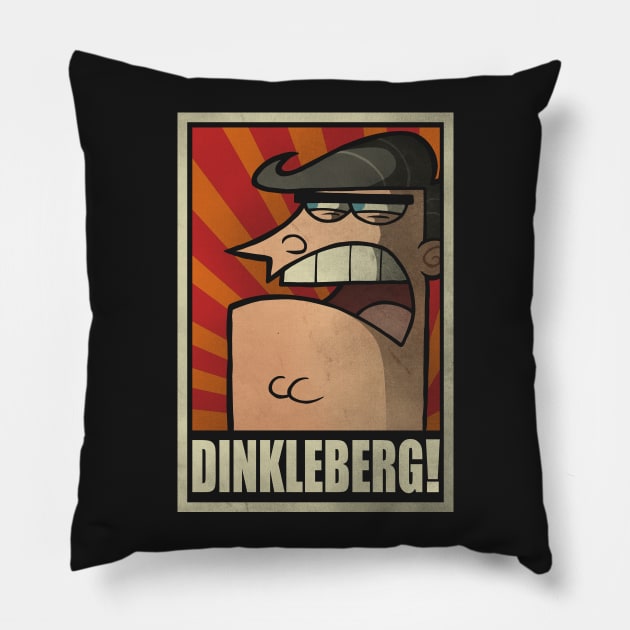 DINKLEBERG! Pillow by Barbadifuoco