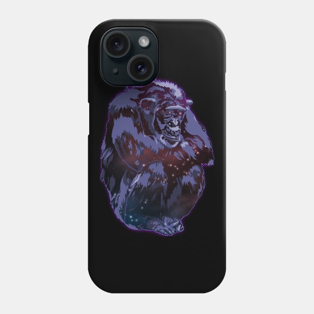 Cosmic Chimp Phone Case by Dragonzilla