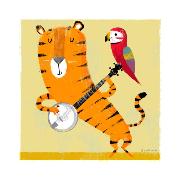 Tiger and Parrot by Gareth Lucas