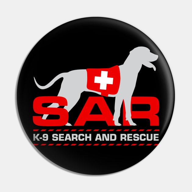 K-9 Search and Rescue Pin by Nartissima