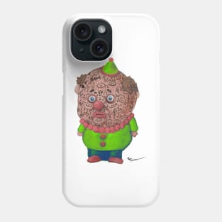 Green Belly NoPe the Clown | Original | Circus Clown with Face Tattoos | Inked Glory Fool Prince | no sleep Phone Case