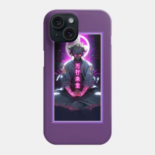 Anime Hero Power Meditation | Quality Anime Artwork | Anime Power Energy Meditation |  Manga Anime Art Phone Case