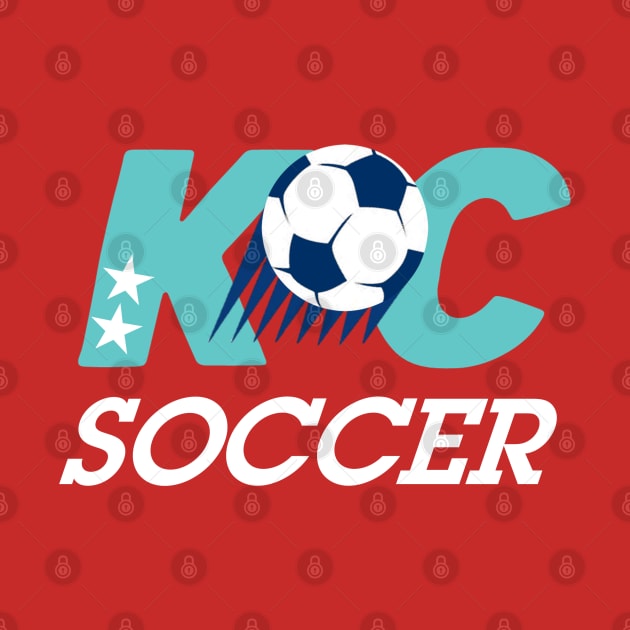 KC Soccer Current Red by Fountain City Designs KC