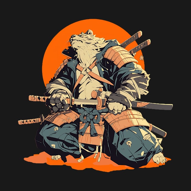 bear samurai by peterdora