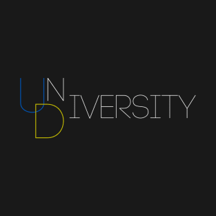 University, Diversity, UD (White) T-Shirt