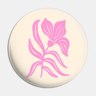 Pink Stylized Tulip Pin