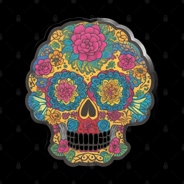 Mexican skull for Cinco de Mayo by Spaceboyishere