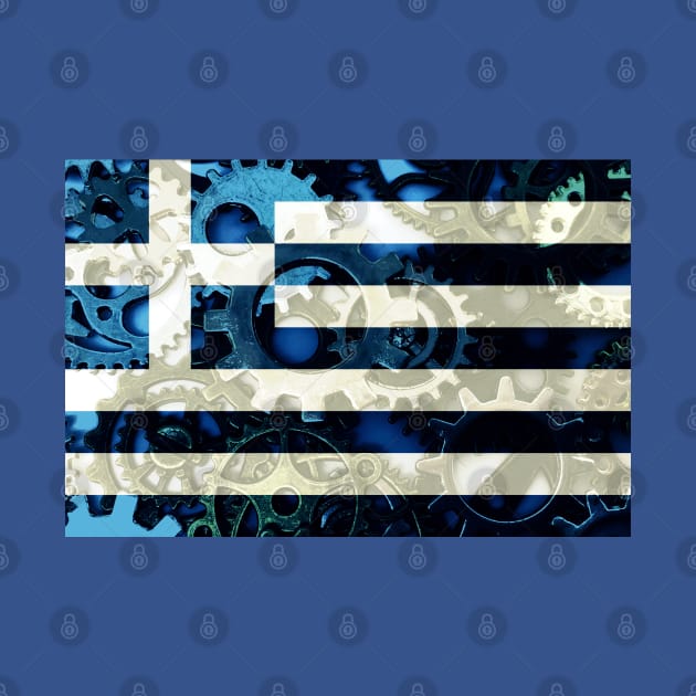 Flag of Greece - Gears by DrPen