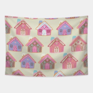 Christmas Gingerbread houses Tapestry