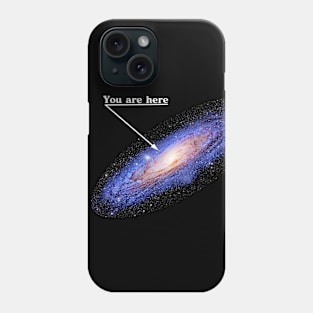 You are here: Milky Way galaxy map Phone Case