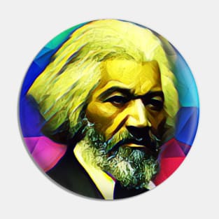 Frederick Douglass Colourful Portrait | Frederick Douglass Artwork 5 Pin