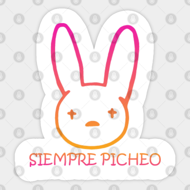 Bad Bunny Bad Bunny Sticker Teepublic Uk