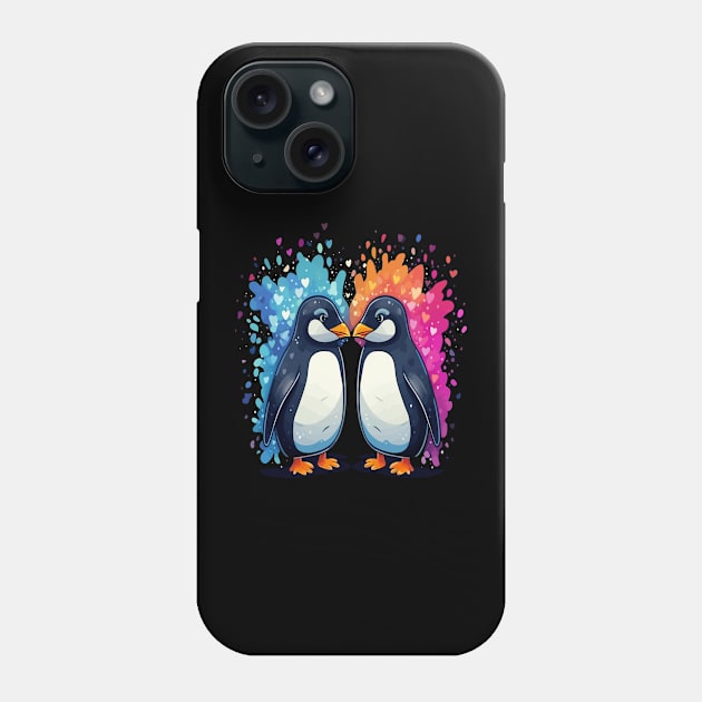 Penguin Valentine Day Phone Case by JH Mart