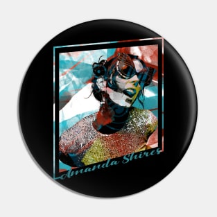 Amanda Shires-Abstract Expressionist Potrait Pin