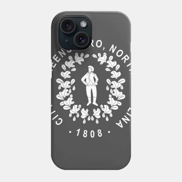 City of Greensboro White logo Phone Case by Crabduff