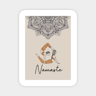 Mandala Yoga Girls Namaste Magnet