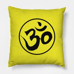 Sacred Spiritual Awakening Om Symbol Pillow