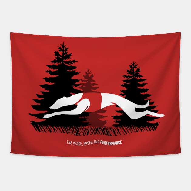 HANDLER T-SHIRT RED (LURE COURSING) Tapestry by islandb