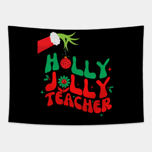 Holly Jolly Teacher Tapestry