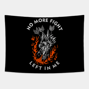 No More Fight Black Tapestry