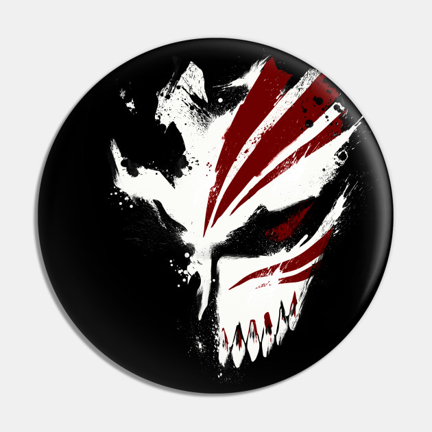 Kurosaki Ichigo Hollow Mask Dark Red Bleach Pin Teepublic Au
