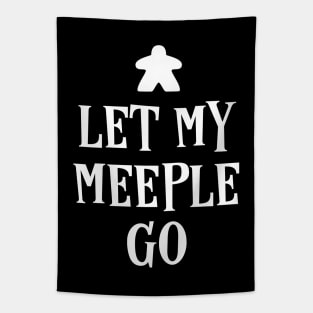 Let my Meeple Go Board Games Pun Tapestry