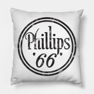 Phillips 66 Distressed Vintage Style Pillow