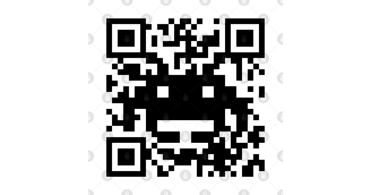 QR Invader - Qr Code - T-Shirt | TeePublic