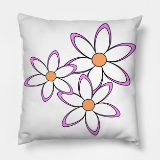 daisies blossoms bloom nature flower daisy Pillow