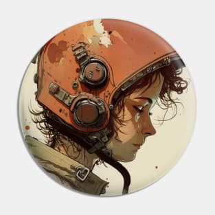 Astronaut girl Pin