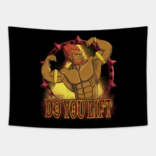 Do you lift -The Demon King Tapestry