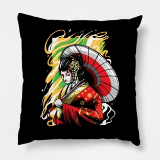 Geisha art Pillow