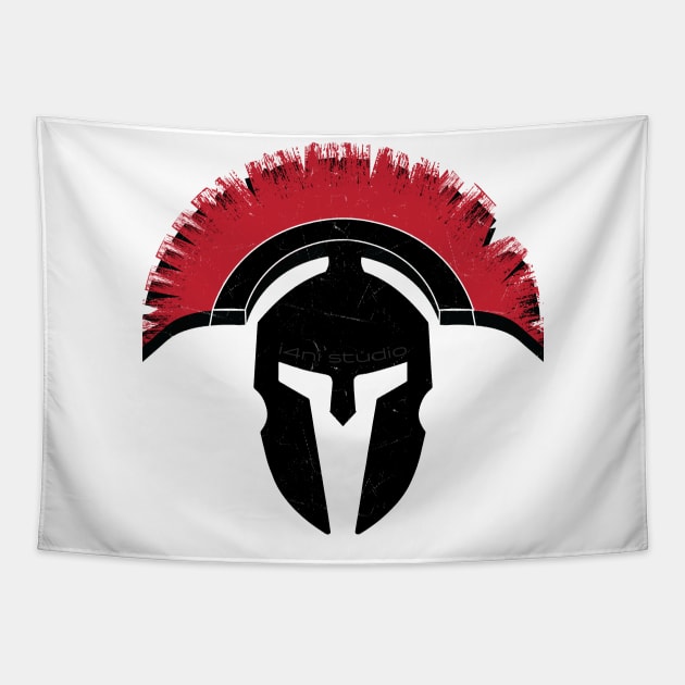 Spartan Warrior Tapestry by i4ni Studio