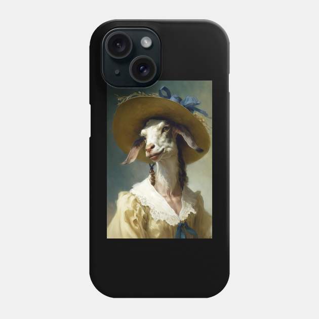 Nanny of the Fields - Classic Goat Portrait Phone Case by YeCurisoityShoppe