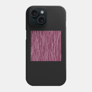 Pine Needles in the forest, Raspberry Pink and White Chocolate Phone Case