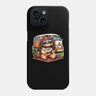 hippie teddy bear 1.0 Phone Case