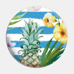 Tropical floral pattern Pin