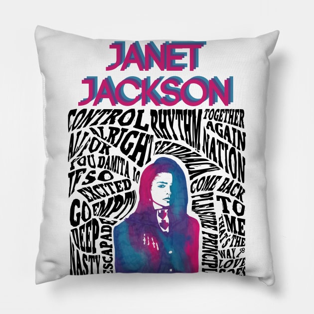 Janet Jackson Pillow by cdisneyfanatic