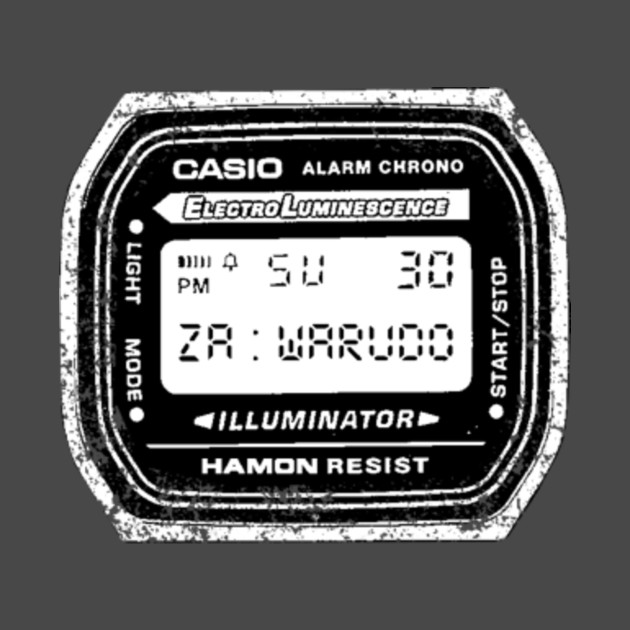 jojo s bizarre adventure dio s watch jojo t shirt teepublic