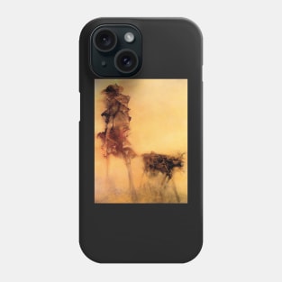 beksinski - Dystopian Surrealism artists Phone Case