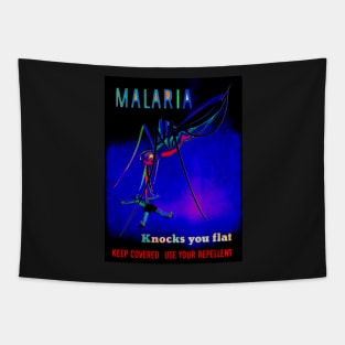 Malaria Knocks You Flat Tapestry