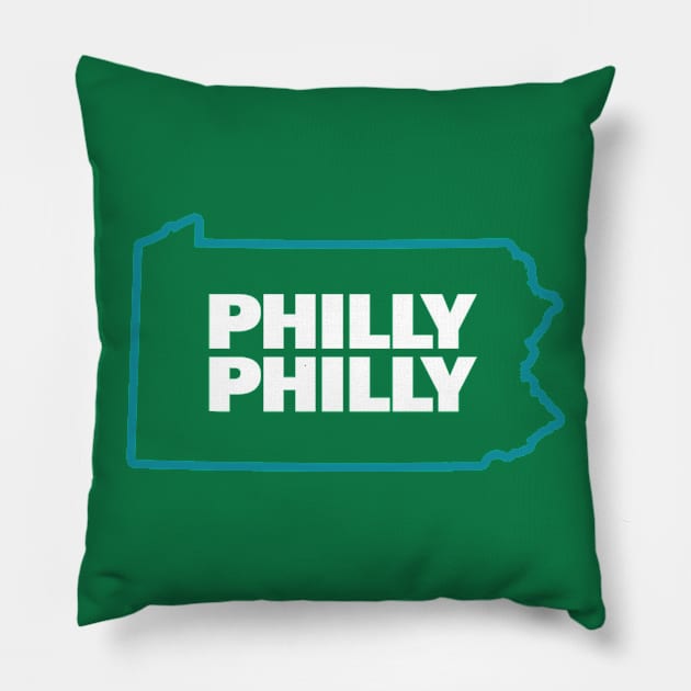 Philly Philly State Pillow by Philly Drinkers