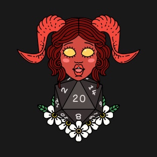 Tiefling and D20 T-Shirt