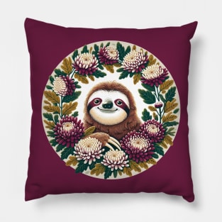 Vintage Sloth Pillow