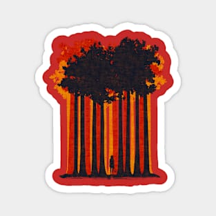 Witch Forest, red Magnet