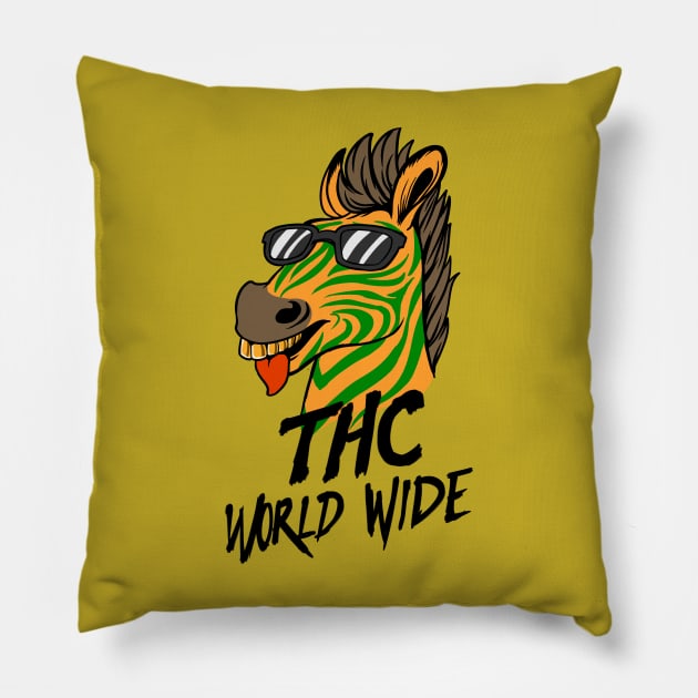 Mad Maxx The Mascot Pillow by Trippy Head Clothing